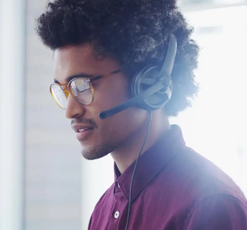Telemarketer trying to reach their sales incentive goals