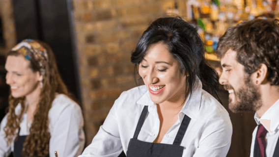employee uniforms at bar