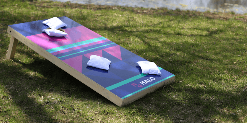 HALO Branded Cornhole Board